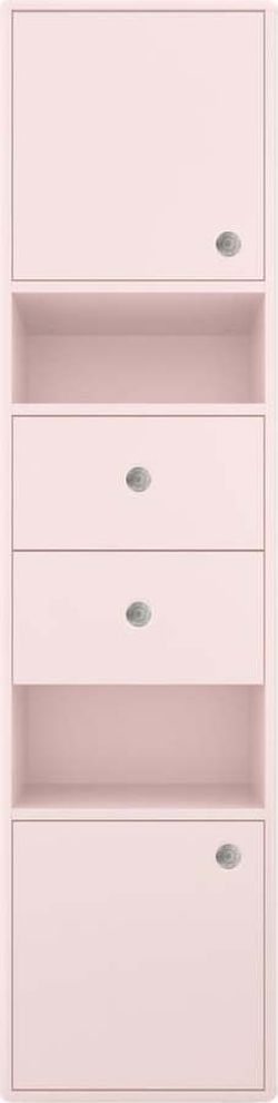 Růžová koupelnová skříňka Tom Tailor for Tenzo Color Bath, 40 x 158 cm
