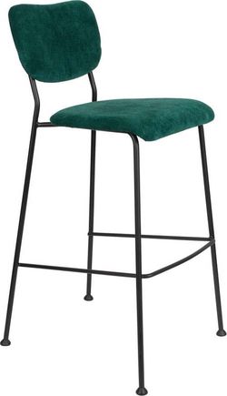 Sada 2 tmavě zelených barových židlí Zuiver Benson, výška 102,2 cm