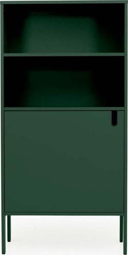Tmavě zelená skříň Tenzo Uno, šířka 76 cm