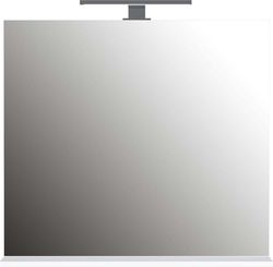 Nástěnné zrcadlo s osvětlením a s poličkou 76x75 cm - Germania