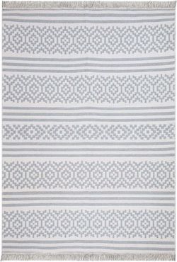 Šedo-bílý bavlněný koberec Oyo home Duo, 120 x 180 cm