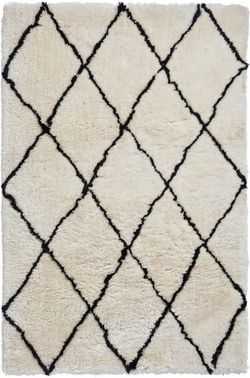 Béžovo-černý koberec Think Rugs Morocco, 120 x 170 cm