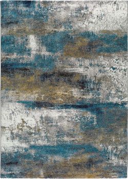Modrý koberec Universal Kalia Abstract, 120 x 170 cm