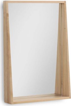 Nástěnné zrcadlo z březového dřeva Geese Pure, 65 x 45 cm