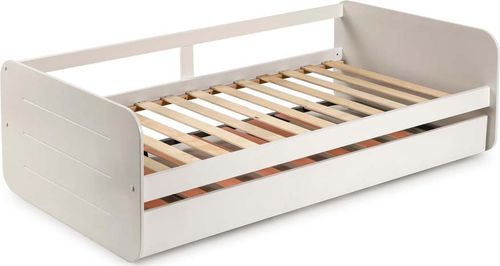 Bílá rozkládací postel s výsuvným lůžkem Marckeric Redona, 90 x 190 cm