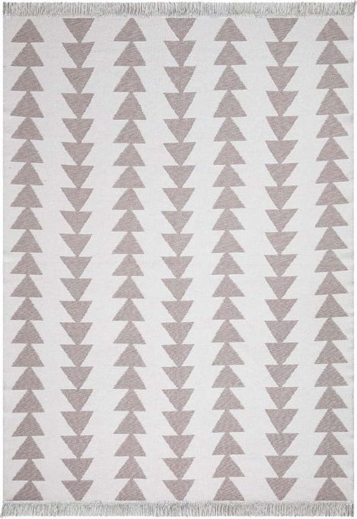 Bílo-béžový bavlněný koberec Oyo home Duo, 120 x 180 cm