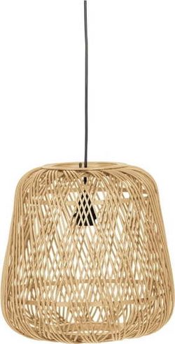 Přírodní závěsná lampa z bambusu WOOOD Moza, ø 36 cm