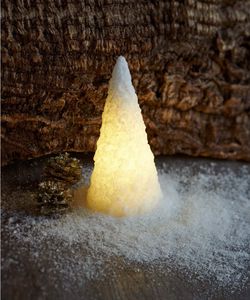Světelná LED dekorace Sirius Snow Cone, výška 18 cm