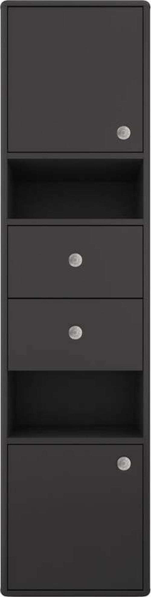 Tmavě šedá koupelnová skříňka Tom Tailor for Tenzo Color Bath, 40 x 158 cm
