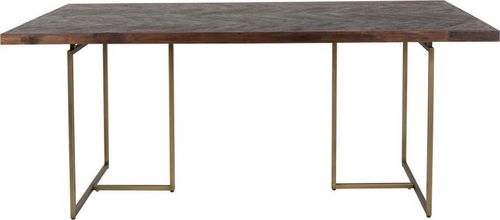 Jídelní stůl s ocelovou konstrukcí Dutchbone Aron, 220 x 90 cm