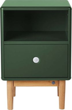 Tmavě zelený noční stolek Tom Tailor for Tenzo Color Box