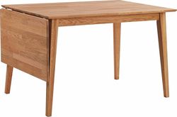 Přírodní sklápěcí dubový jídelní stůl Rowico Mimi, 120 x 80 cm