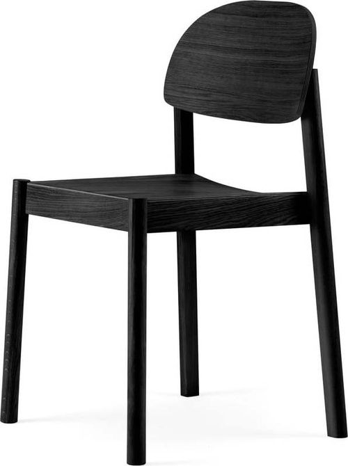 Černá jídelní židle z dubového dřeva EMKO Citizen Oval