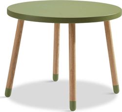 Zelený dětský stolek Flexa Dots, ø 60 cm