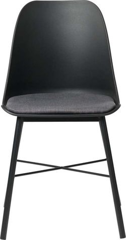 Sada 2 černo-šedých židlí Unique Furniture Whistler