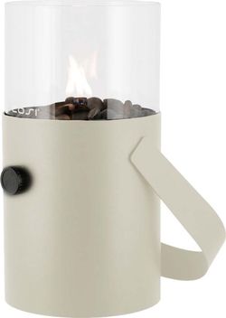 Bílá plynová lampa Cosi Original, výška 30 cm