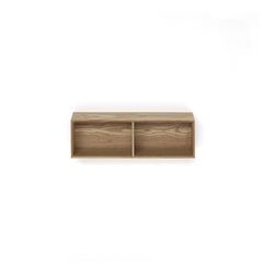 Dřevěná polička s 2 úložnými prostory Tomasucci Billa, 60 x 15 x 20 cm