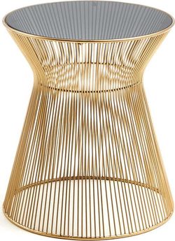 Odkládací stolek ve zlaté barvě La Forma Jolene, výška 40 cm