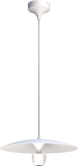Bílé závěsné svítidlo SULION Poppins, výška 150 cm