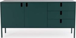 Tmavě zelená komoda Tenzo Uno, šířka 171 cm