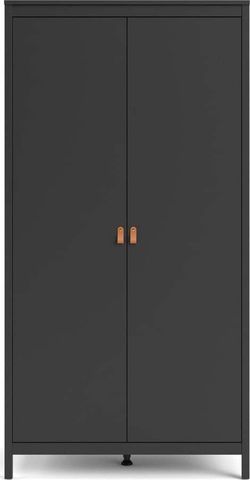 Černá šatní skříň Tvilum Madrid, 102 x 199 cm