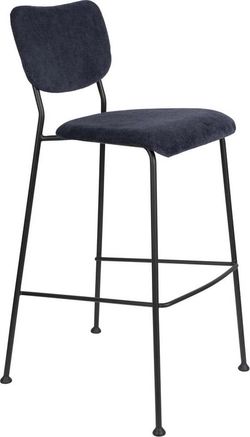 Sada 2 tmavě modrých barových židlí Zuiver Benson, výška 102,2 cm