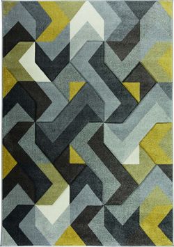 Zeleno-šedý koberec Flair Rugs Aurora, 200 x 290 cm
