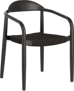 Černá zahradní židle z eukalytového dřeva La Forma Glynis
