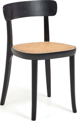 Černá jídelní židle z bukového dřeva La Forma Romane