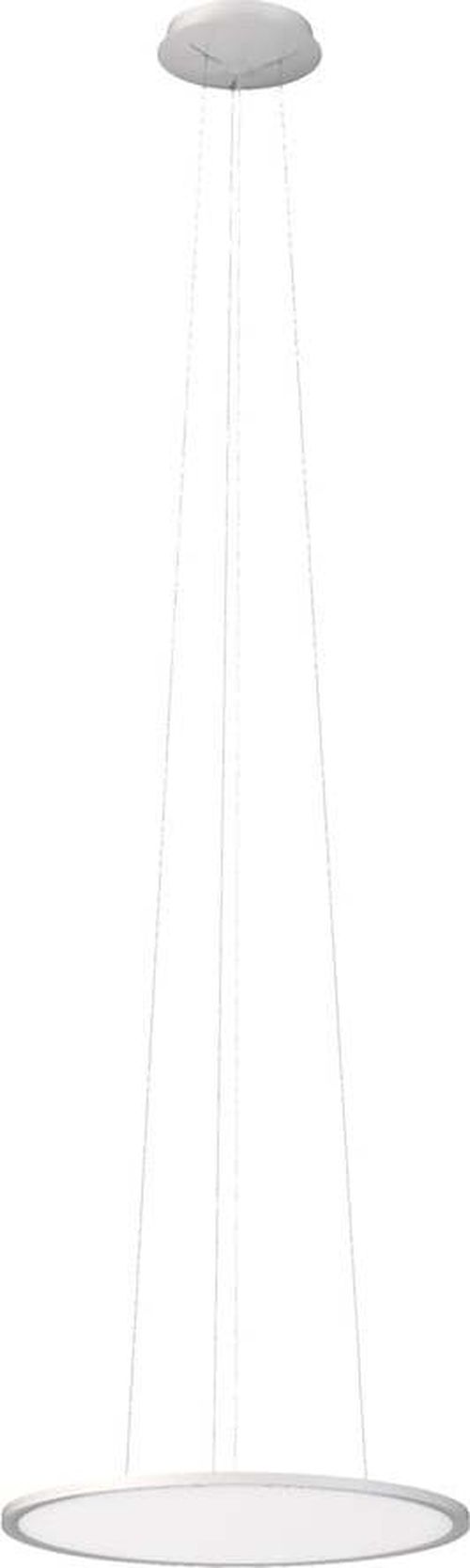 Bílé závěsné svítidlo SULION Alba, výška 200 cm