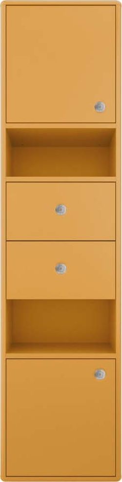 Hořčicově žlutá koupelnová skříňka Tom Tailor for Tenzo Color Bath, 40 x 158 cm