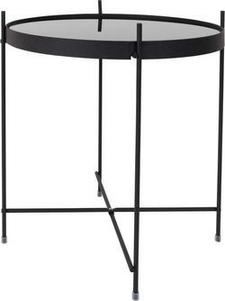 Černý odkládací stolek Zuiver Cupid, ⌀ 43 cm