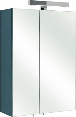 Tmavě šedá závěsná koupelnová skříňka se zrcadlem 50x70 cm Set 311 - Pelipal