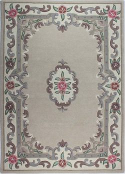 Béžový vlněný koberec Flair Rugs Aubusson, 75 x 150 cm