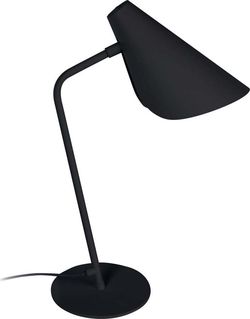 Černá stolní lampa SULION Lisboa, výška 45 cm