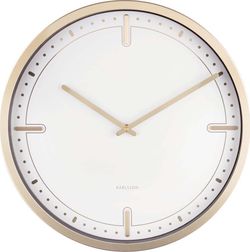 Bílé nástěnné hodiny Karlsson Dots, ø 42 cm