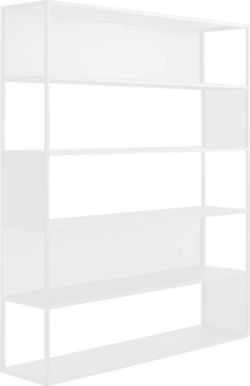 Bílá kovová knihovna Custom Form Hyller, výška 180 cm
