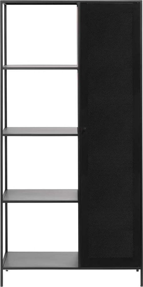 Černá kovová knihovna 90x180 cm Malibu – Unique Furniture