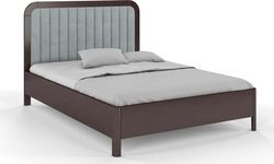 Hnědo-šedá dvoulůžková postel z bukového dřeva Skandica Modena, 180 x 200 cm