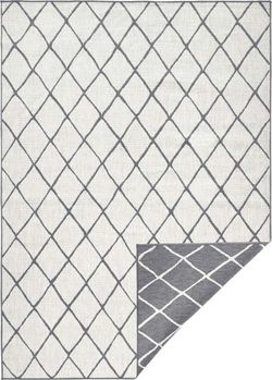 Šedo-krémový venkovní koberec Bougari Malaga, 200 x 290 cm