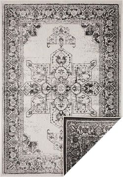 Černo-krémový venkovní koberec Bougari Borbon, 200 x 290 cm