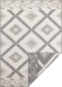 Šedo-krémový venkovní koberec Bougari Malibu, 230 x 160 cm