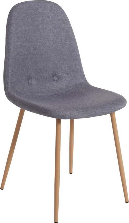 Sada 2 světle šedých jídelních židlí loomi.design Lissy