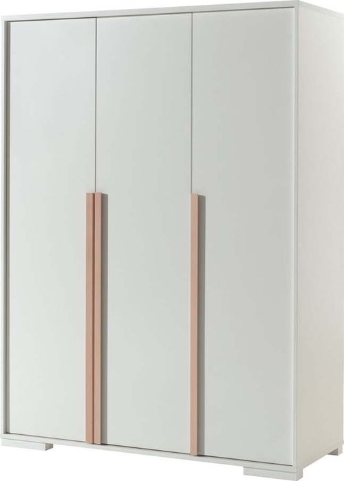 Bílá dětská šatní skříň Vipack Londen, 145,5 x 195 cm