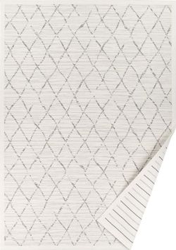 Bílý vzorovaný oboustranný koberec Narma Vao, 160 x 230 cm
