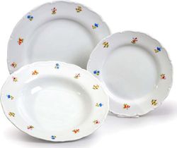 Sada 18 porcelánových talířů Thun Ophelia
