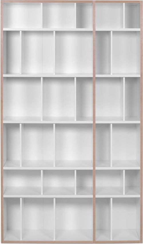 Bílá knihovna TemaHome Group, šířka 108 cm