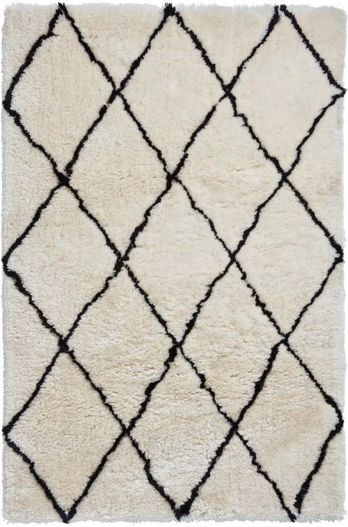 Béžovo-černý koberec Think Rugs Morocco, 120 x 170 cm