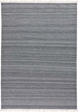 Tmavě šedý venkovní koberec z recyklovaného plastu Universal Liso, 140 x 200 cm