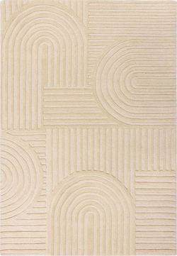Béžový vlněný koberec Flair Rugs Zen Garden, 120 x 170 cm